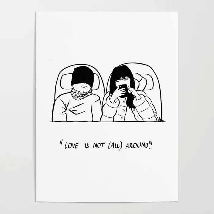 stampe - poster - love is not all around